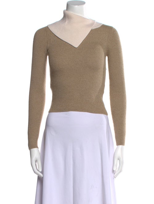 See by Chloé Wool Colorblock Pattern Sweater