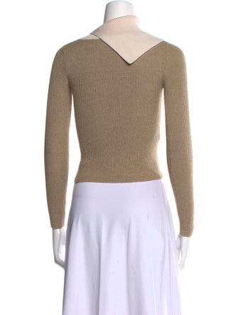 See by Chloé Wool Colorblock Pattern Sweater