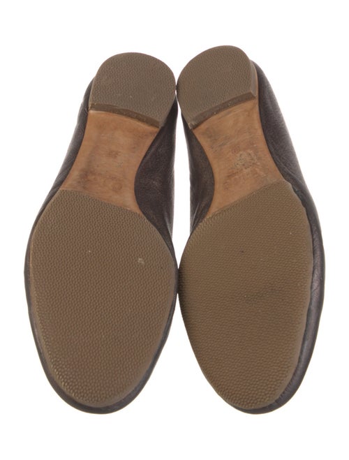 Chloé Leather Scalloped Accent Ballet Flats