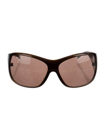Chloé Dallia Crystal Arrow Oversize Sunglasses