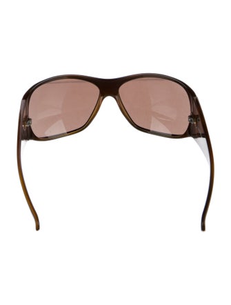 Chloé Dallia Crystal Arrow Oversize Sunglasses