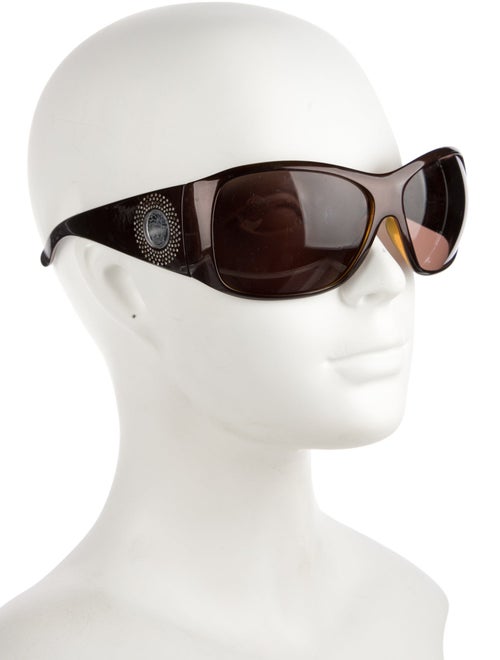 Chloé Dallia Crystal Arrow Oversize Sunglasses