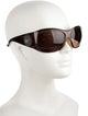 Chloé Dallia Crystal Arrow Oversize Sunglasses