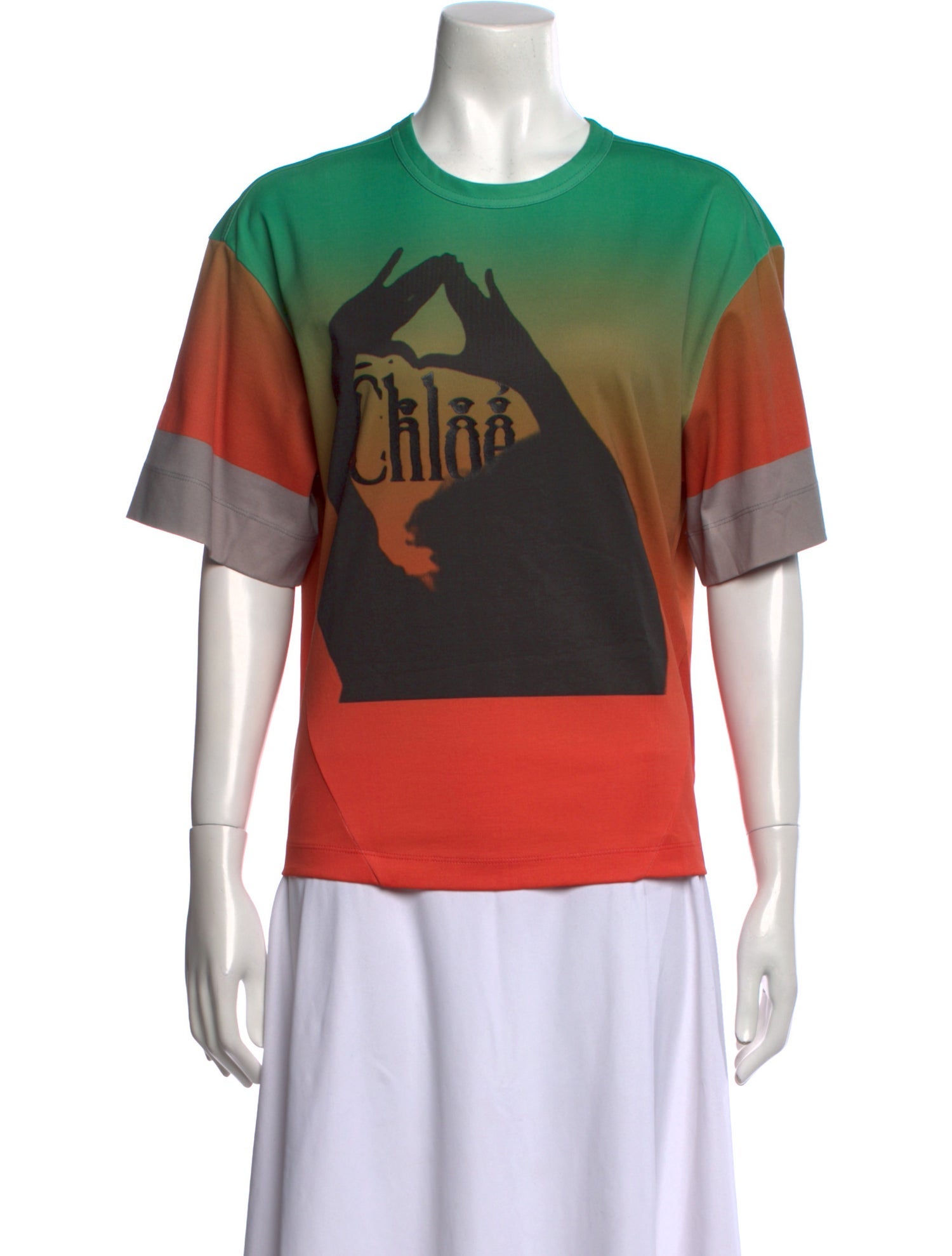 Chloé Graphic Print Crew Neck T-Shirt