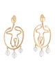 Chloé Pearl Femininities Clip-On Drop Earrings