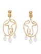 Chloé Pearl Femininities Clip-On Drop Earrings