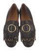 Chloé Leather Studded Accents Loafers