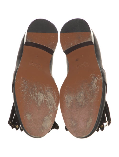 Chloé Leather Studded Accents Loafers