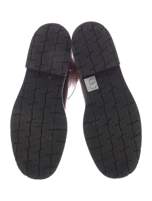 Chloé Leather Whipstitch Trim Riding Boots