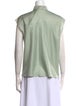 Chloé Silk Short Sleeve Button-Up Top