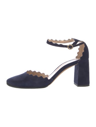 Chloé Suede D'Orsay Pumps