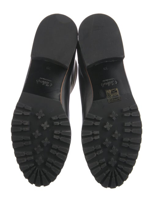 Chloé Leather Colorblock Pattern Rain Boots