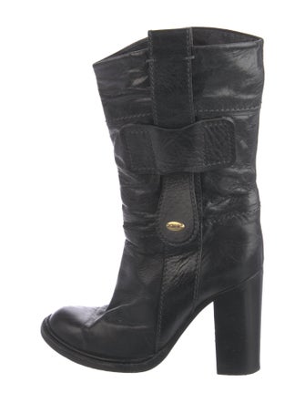 Chloé Leather Moto Boots