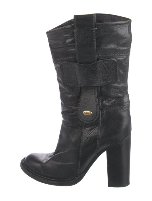 Chloé Leather Moto Boots