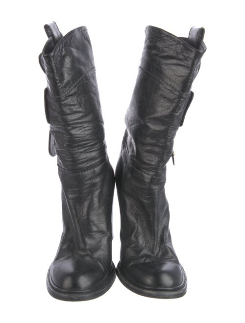Chloé Leather Moto Boots