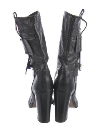 Chloé Leather Moto Boots