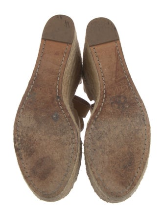 Chloé Suede Scalloped Accent Espadrilles