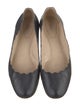 Chloé Leather Scalloped Accent Ballet Flats