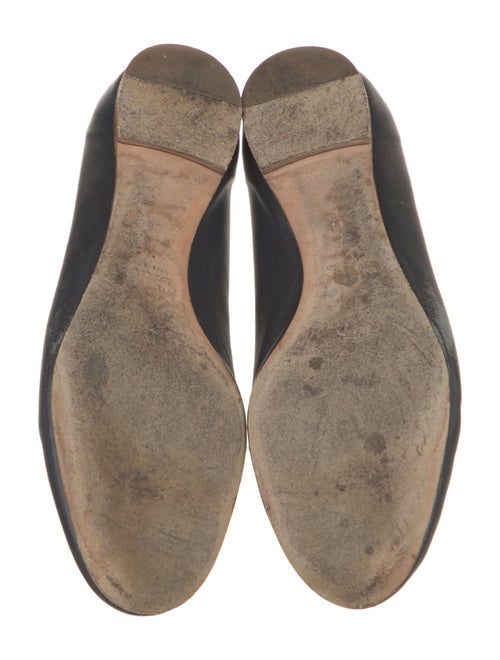 Chloé Leather Scalloped Accent Ballet Flats