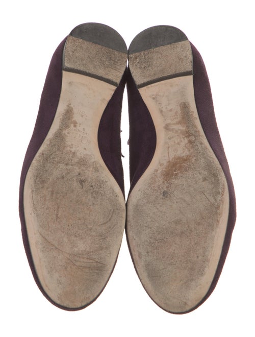 Chloé Suede Scalloped Accent Ballet Flats