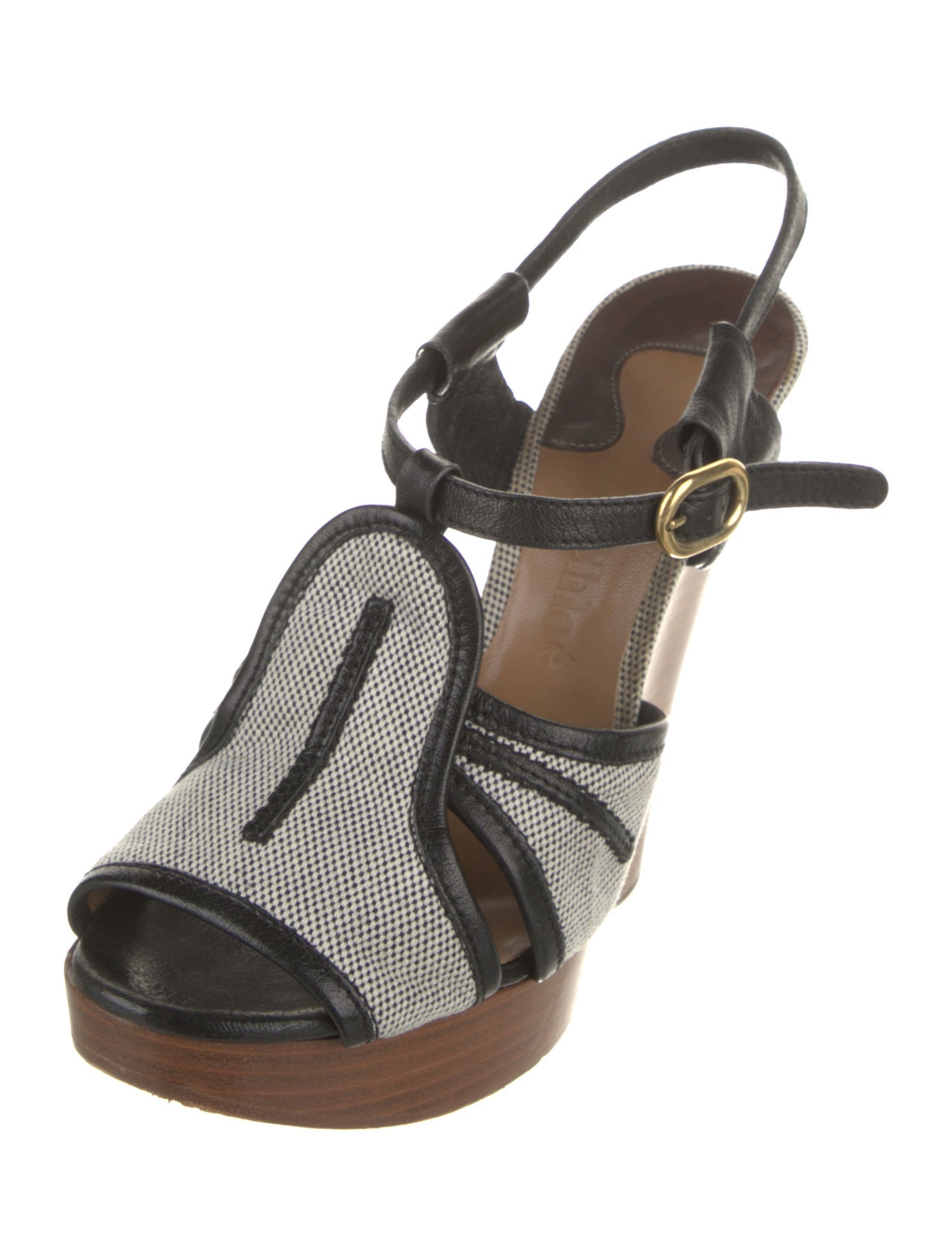 Chloé Leather Printed Gladiator Sandals