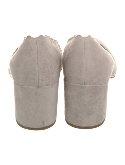Chloé Suede Scalloped Accent Pumps