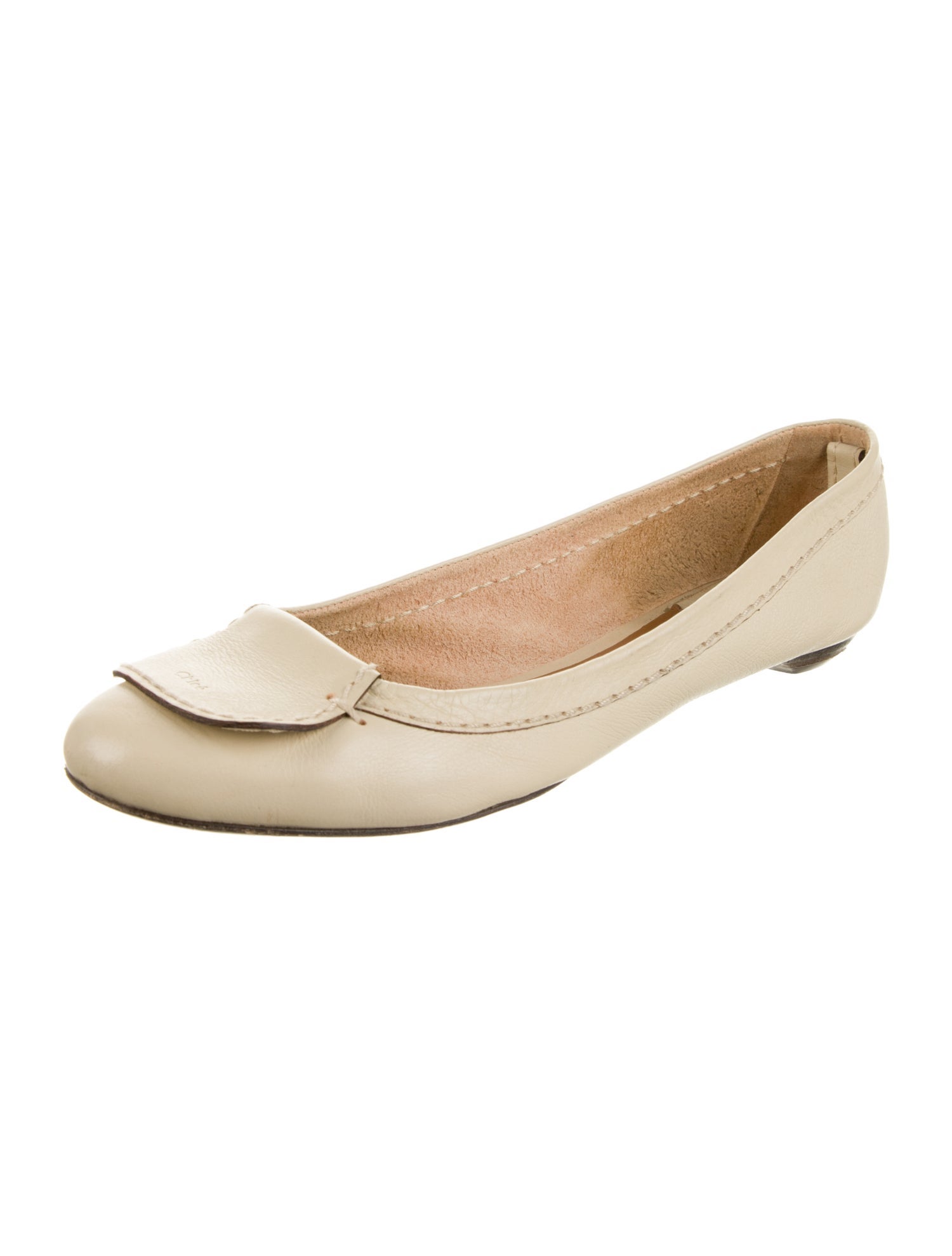 Chloé Vintage Leather Ballet Flats