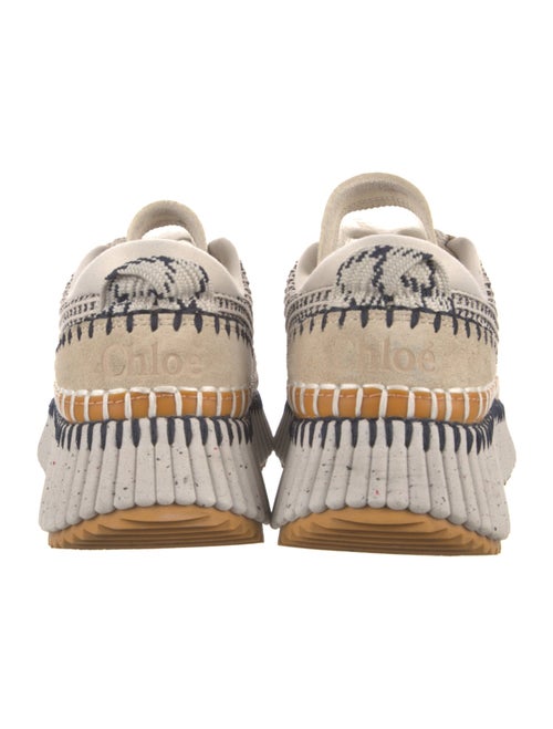 Chloé Colorblock Pattern Whipstitch Trim Sneakers