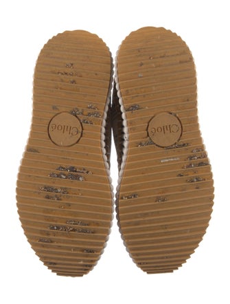 Chloé Colorblock Pattern Whipstitch Trim Sneakers