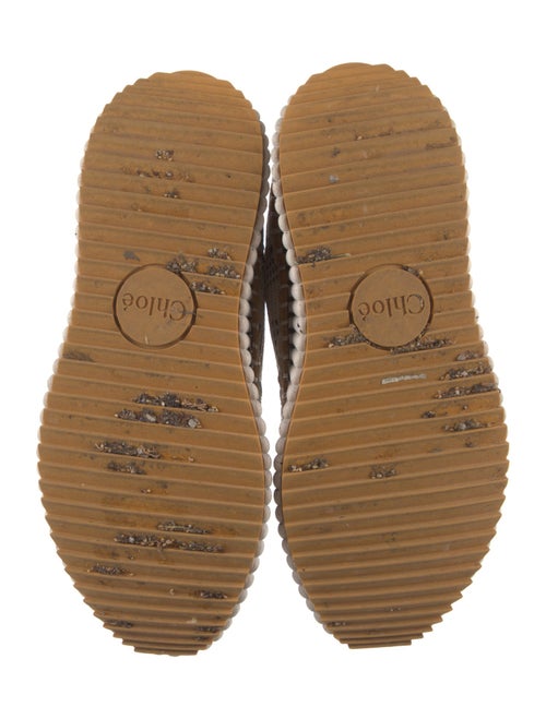 Chloé Colorblock Pattern Whipstitch Trim Sneakers