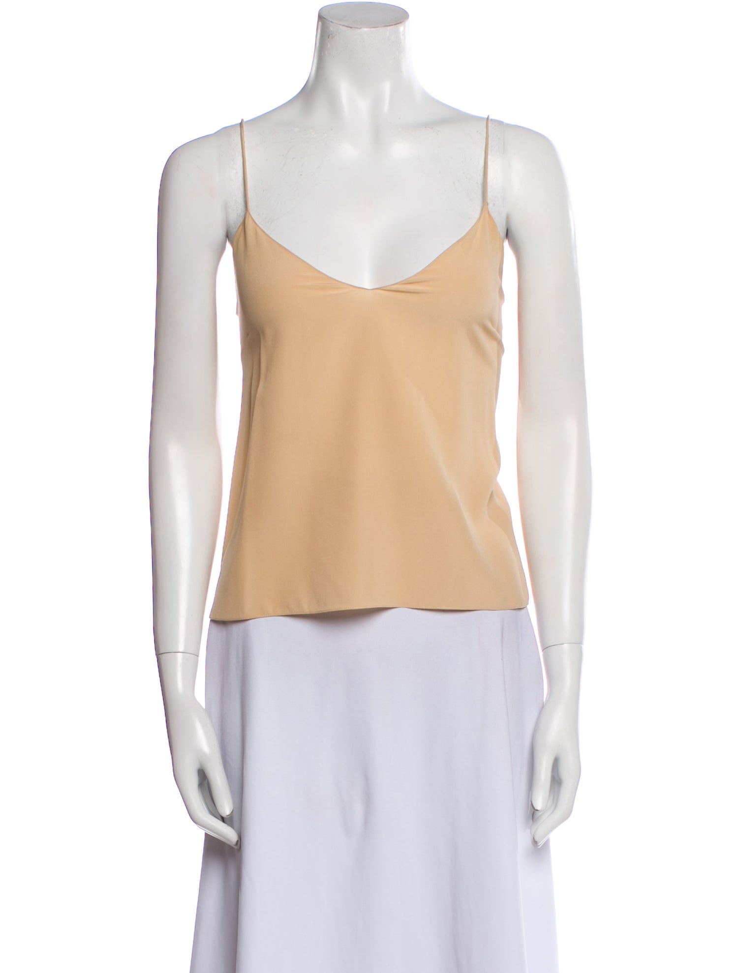 Chloé Silk Square Neckline Top
