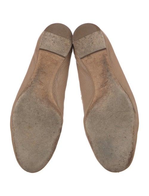 Chloé Leather Scalloped Accent Ballet Flats
