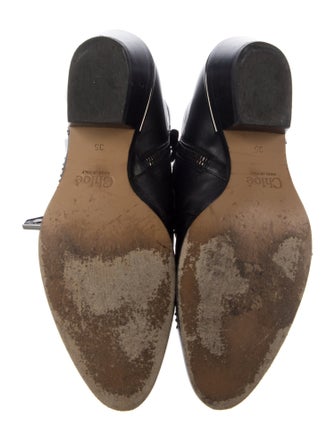 Chloé Leather Studded Accents Western Boots