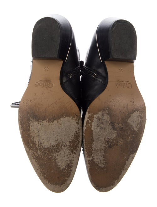 Chloé Leather Studded Accents Western Boots