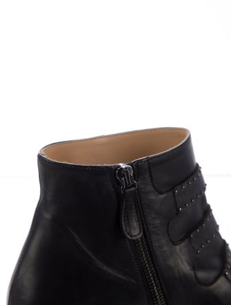 Chloé Leather Studded Accents Western Boots