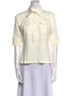 Chloé Three-Quarter Sleeve Button-Up Top