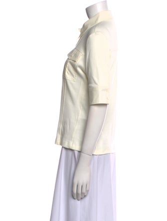 Chloé Three-Quarter Sleeve Button-Up Top