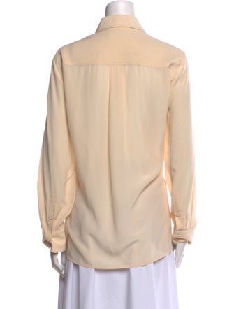 Chloé Silk Long Sleeve Button-Up Top
