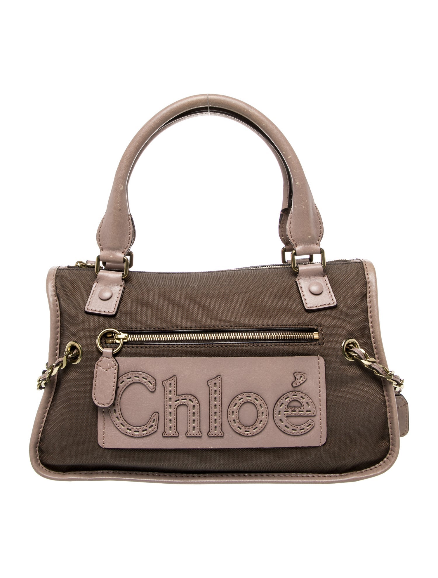 Chloé Canvas Top Handle Bag