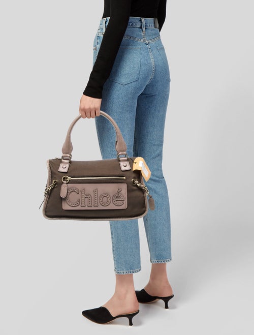 Chloé Canvas Top Handle Bag