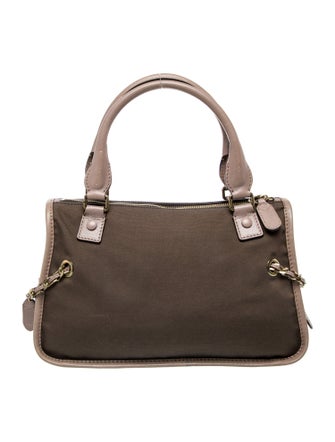 Chloé Canvas Top Handle Bag