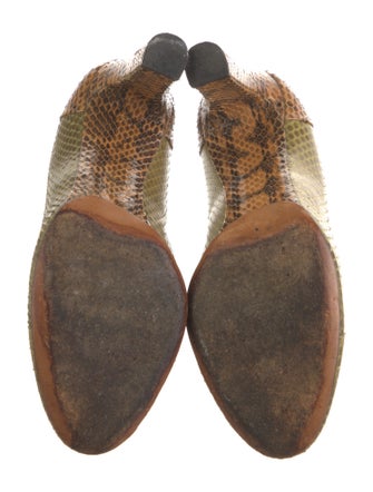 Chloé Snakeskin Animal Print Pumps