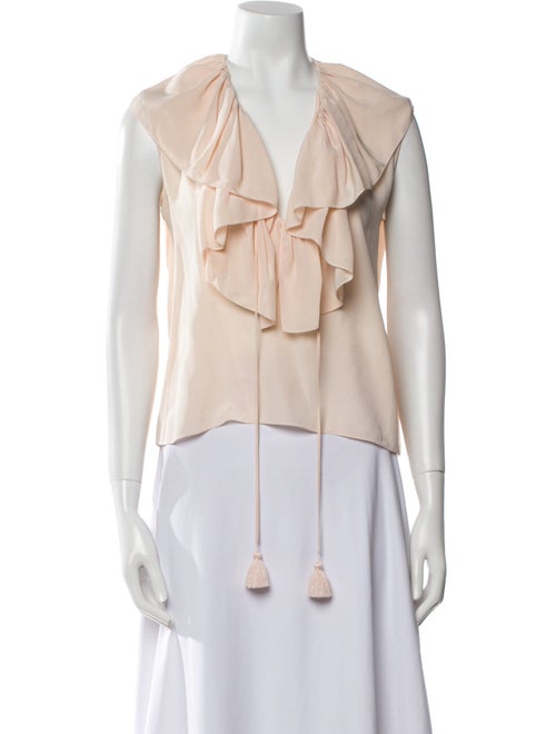 Chloé Silk V-Neck Blouse
