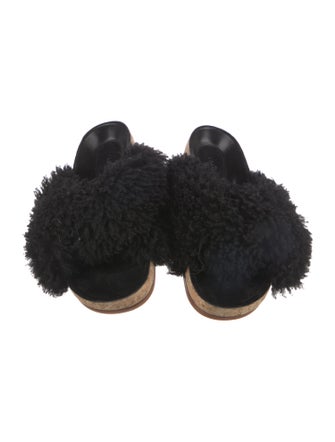 Chloé Shearling Slides