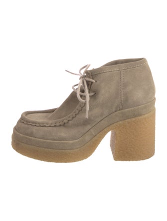 Chloé Suede Lace-Up Boots