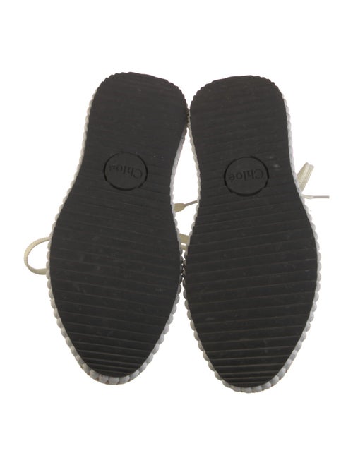 Chloé Colorblock Pattern Whipstitch Trim Sneakers