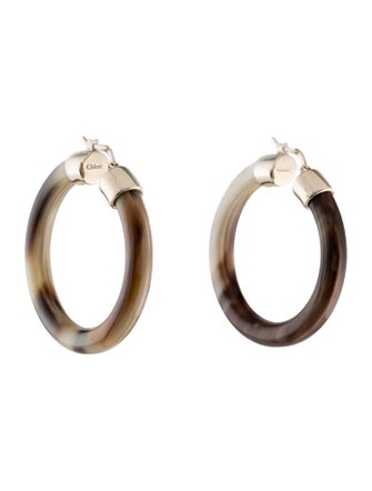 Chloé Resin Maée Hoop Earrings