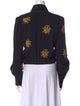 Chloé Floral Print Long Sleeve Button-Up Top
