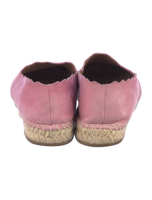 Chloé Suede Scalloped Accent Espadrilles