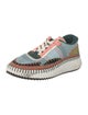 Chloé Colorblock Pattern Whipstitch Trim Sneakers